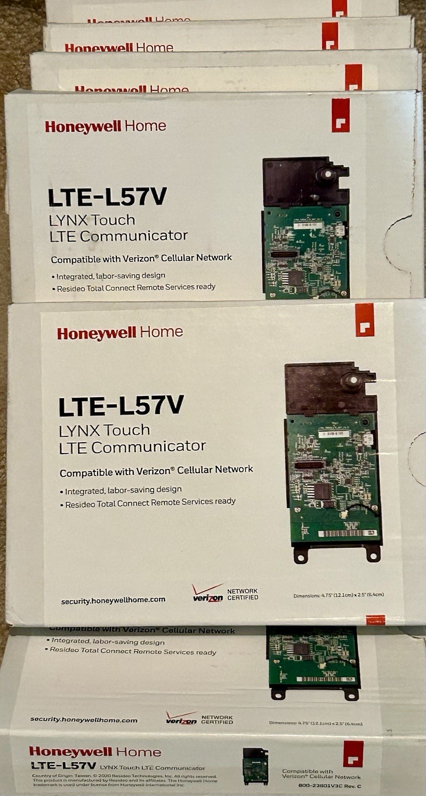 Honeywell LTE-L57V Verizon LTE Communicator Lynx Touch L5210 L7000 LOT OF 8! NEW