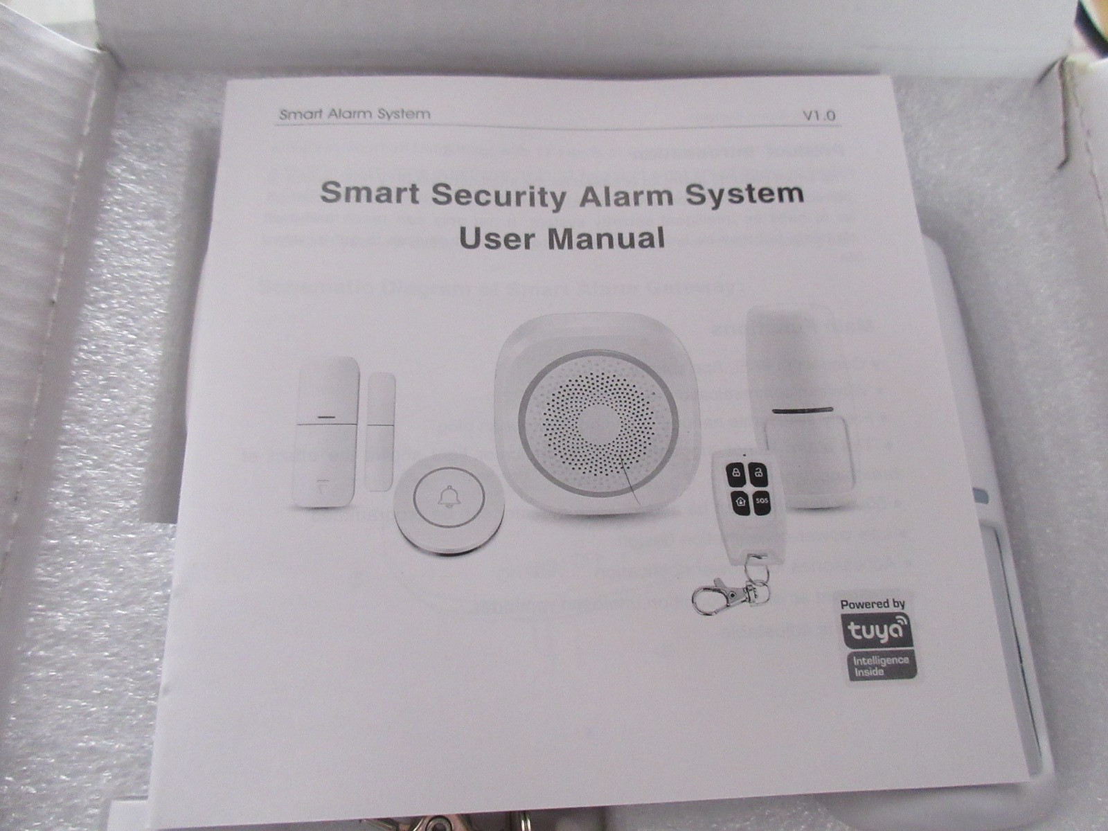 Tuya WiFi Smart Gateway Alarm Wireless Connection Smart Home Security Alarm Sire
