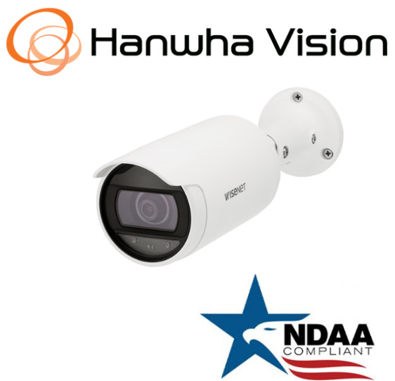 Hanwha Techwin ANO-L7012R 4MP IP66 IR Bullet PoE IP Security Camera 2.8mm Lens