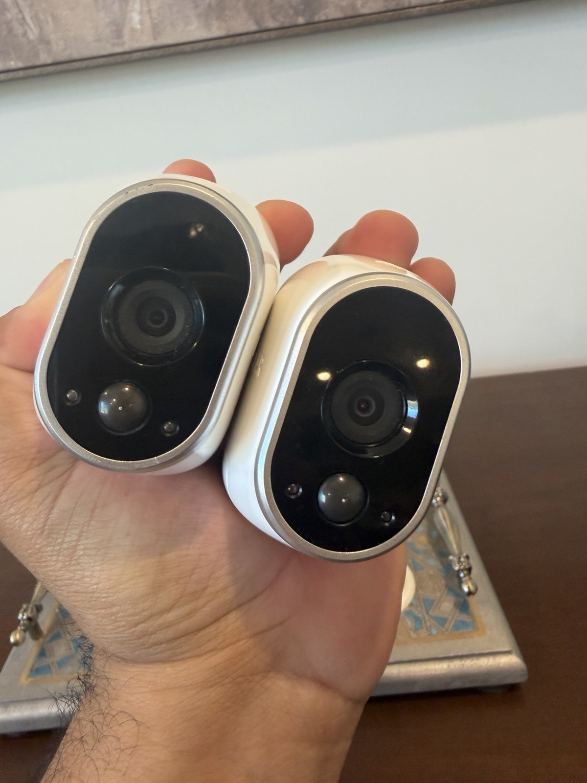 2 Netgear Arlo VMC3030 HD Indoor / Outdoor Camera, NO BATT –