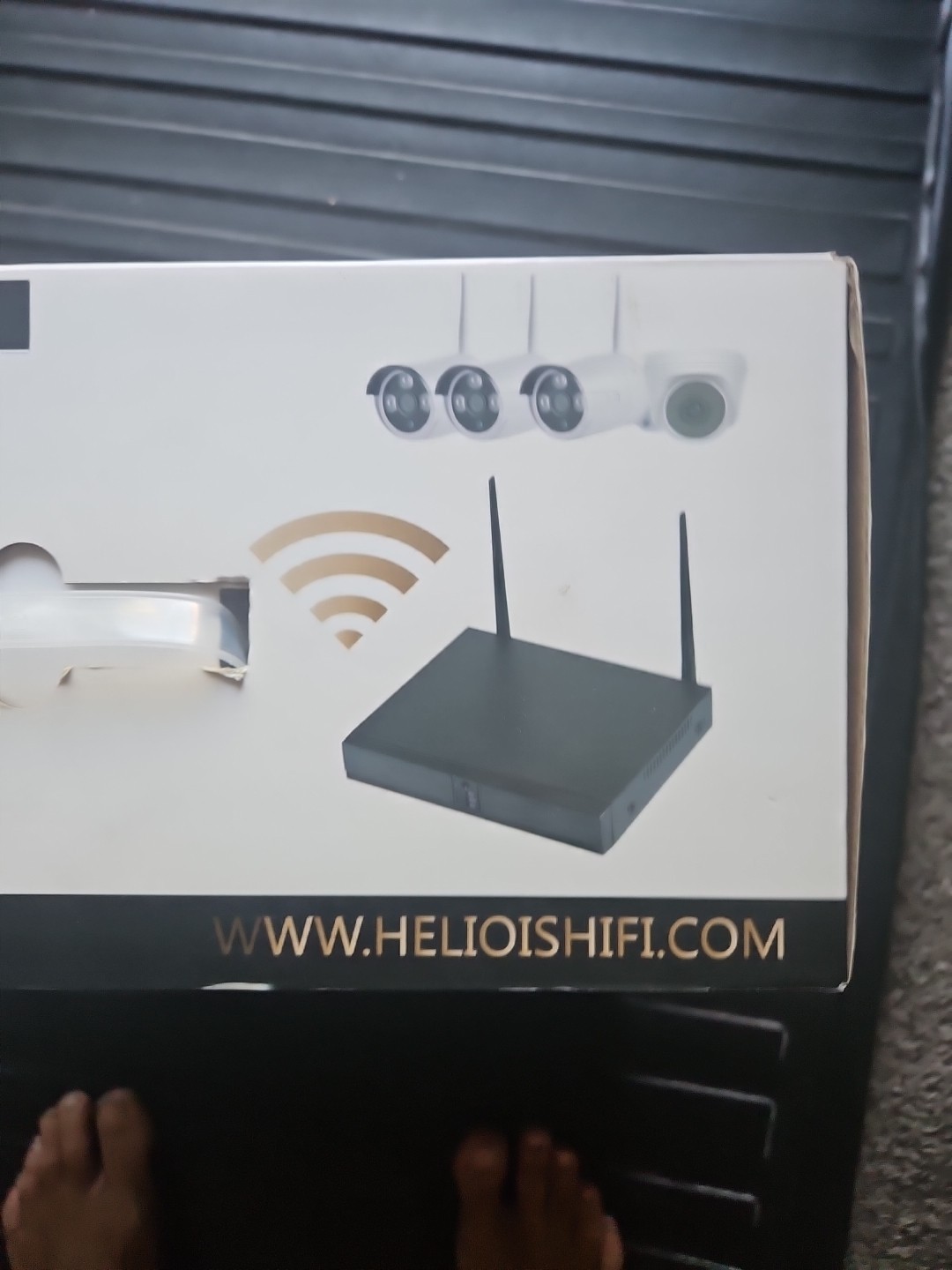 Helios Hi-Fi HS-20 Home Security System 4 Cameras & Receiver NIB HD wireless kit