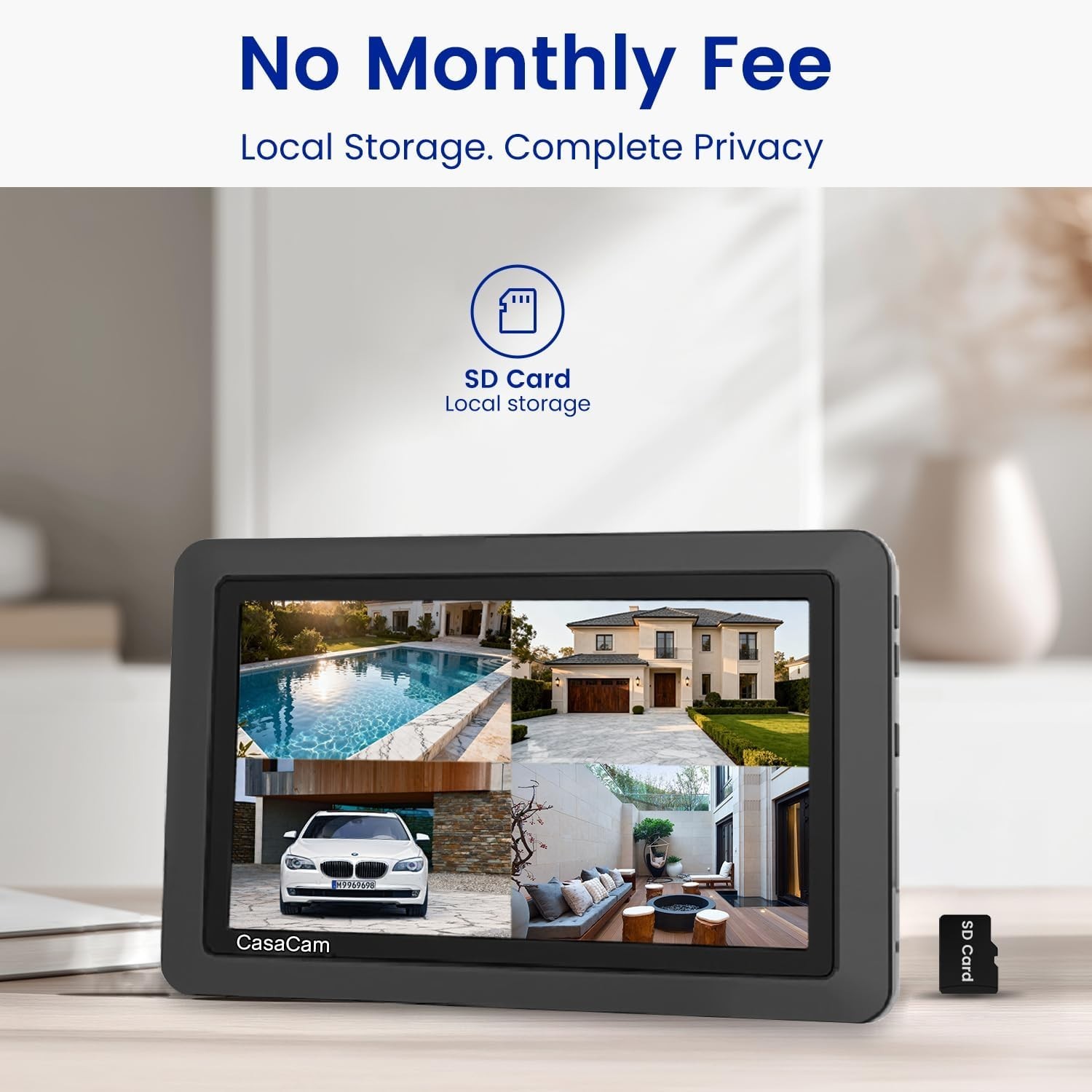Wireless Security Camera System: 2 x 720p Cams with 7-Inch Touchscreen Monitor