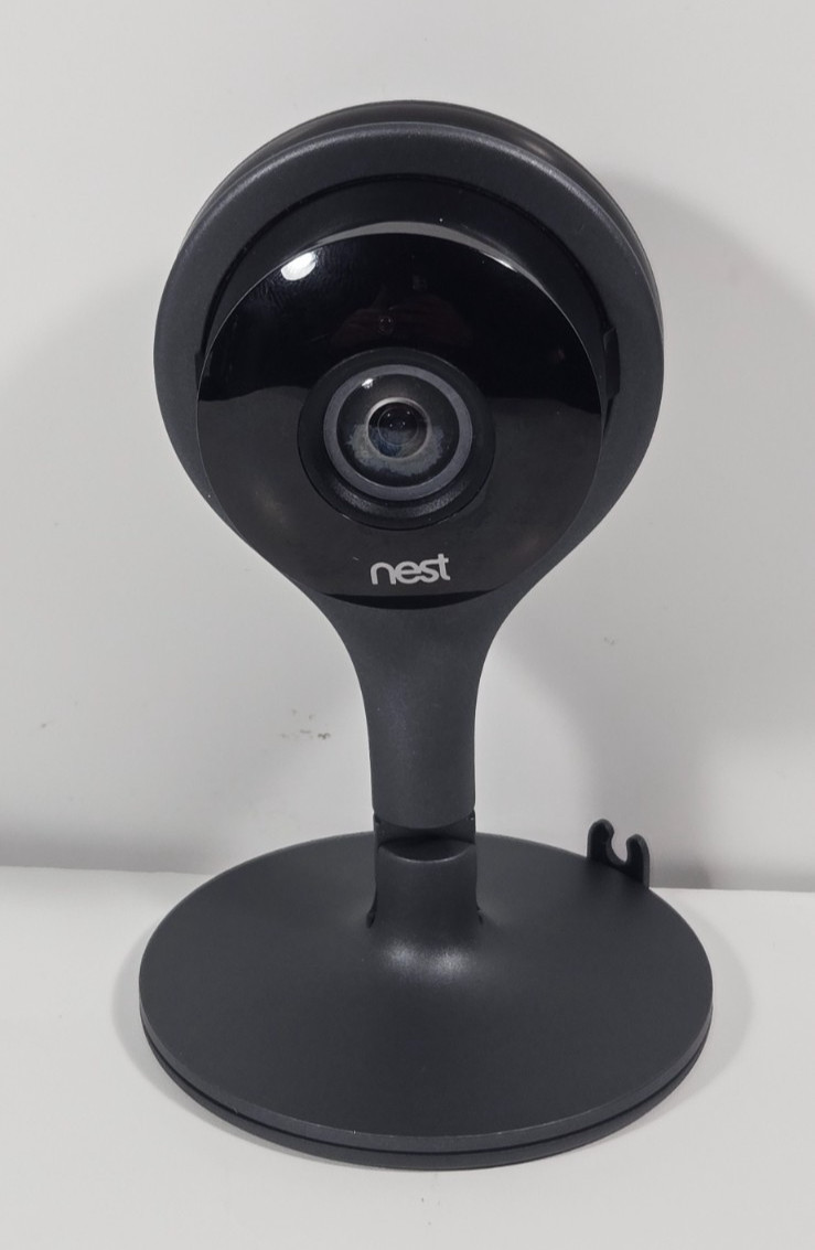 Google Nest Cam Indoor Security Camera A0005 1080p 1st Gen w/ Stand & Pwr Cord