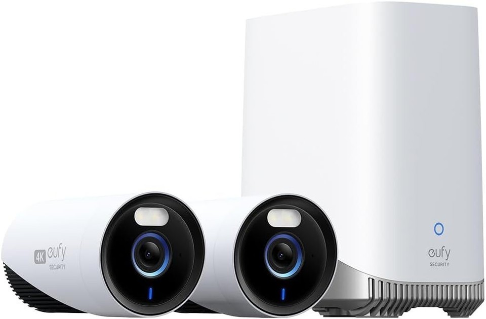 eufy eufyCam E330 4K Outdoor Home Security Camera System 10CH Wi-Fi + Hombase 3