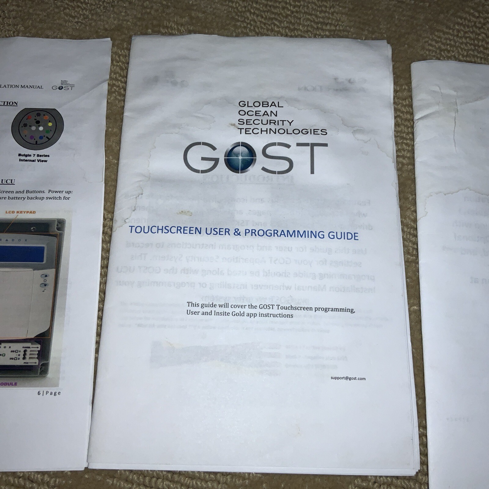 GLOBAL OCEAN SECURITY TECHNOLOGIES – GOST UNIVERSAL CONTROL PANEL with PAPERWORK