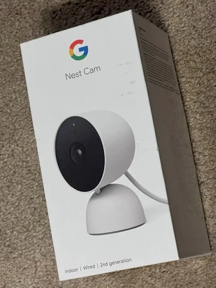 GOOGLE NEST INDOOR SECURITY CAM CAMERA GJQ9T GA01998-US WI-FI GOOGLE HOME SUPPRT