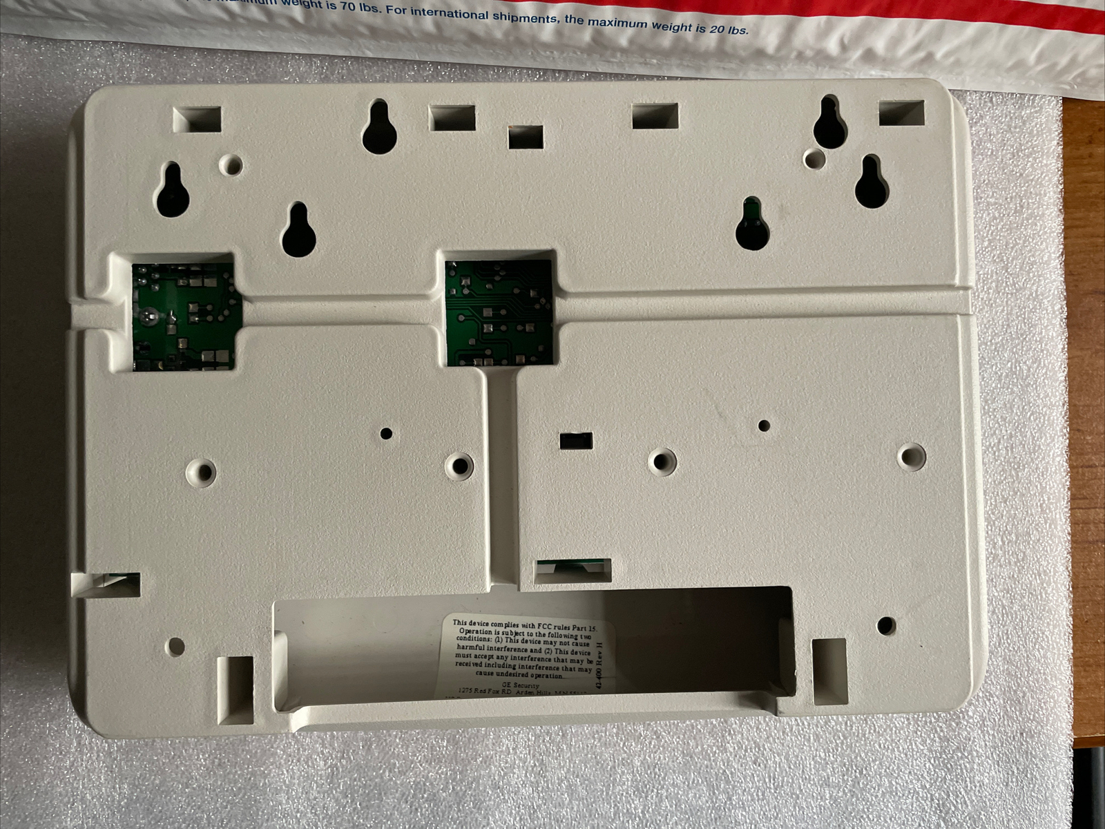GE/INTERLOGIX SECURITY 42-400 Rev H