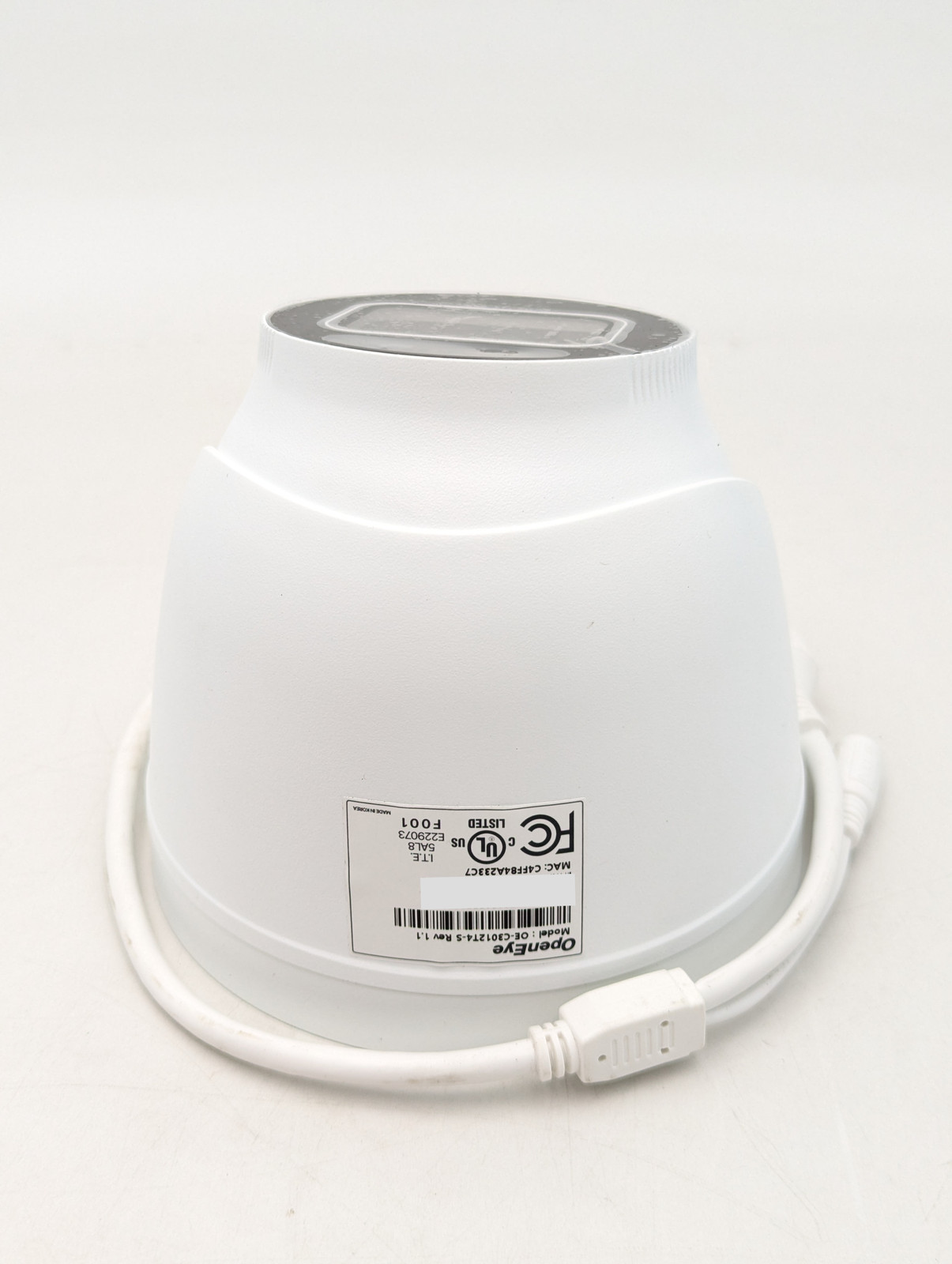 OpenEye 4MP Outdoor IP Turret Camera (OE-C3012T4-S) | White