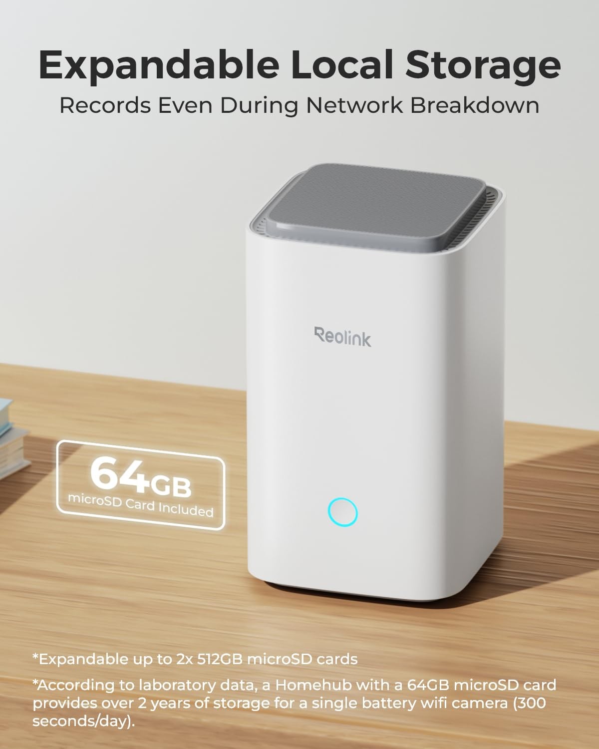 REOLINK Home Hub Centralized Control for up to 8 6.30*3.94*7.76 inches, White