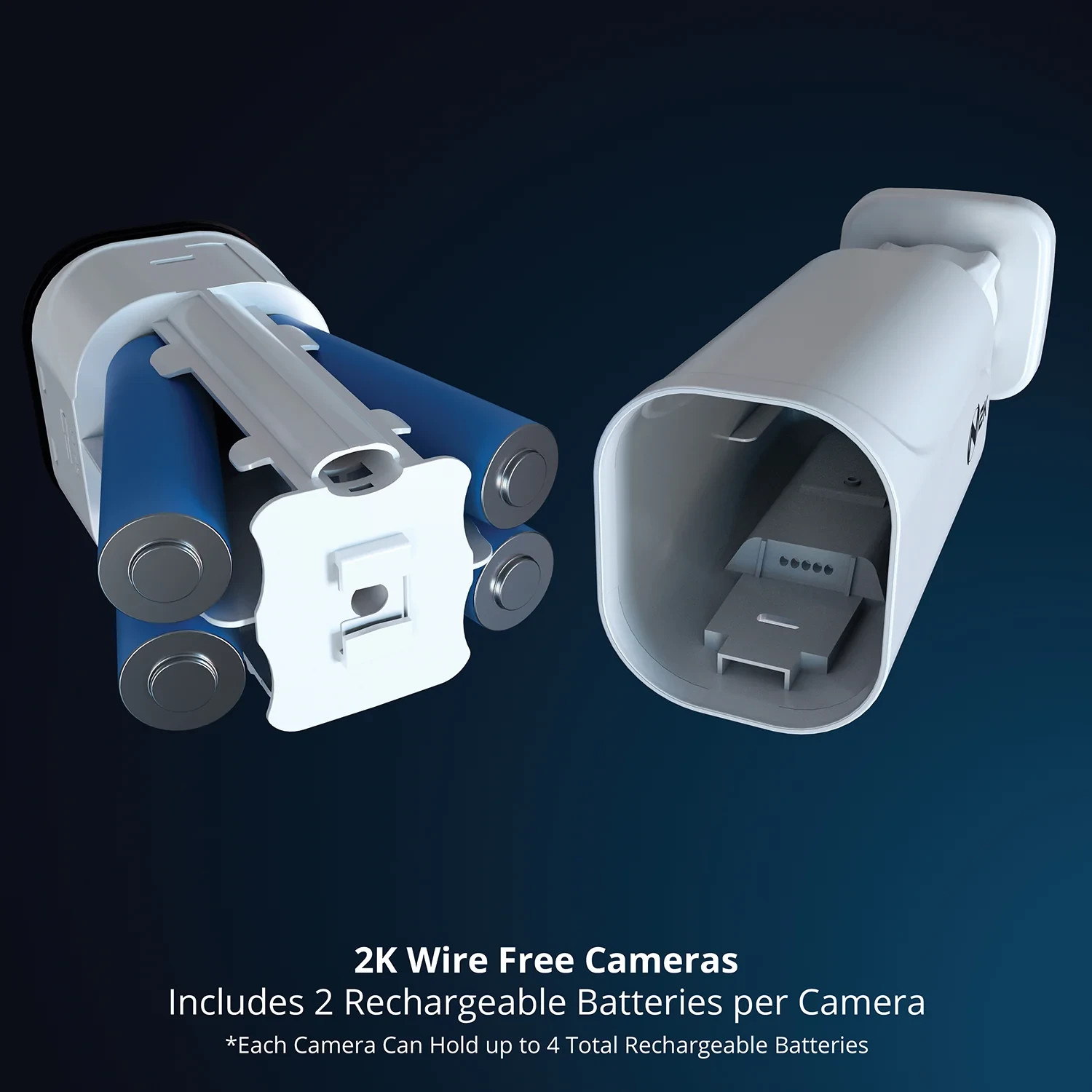 Night Owl 2K Wireless Battery Powered Cameras Security System (Refurbished)