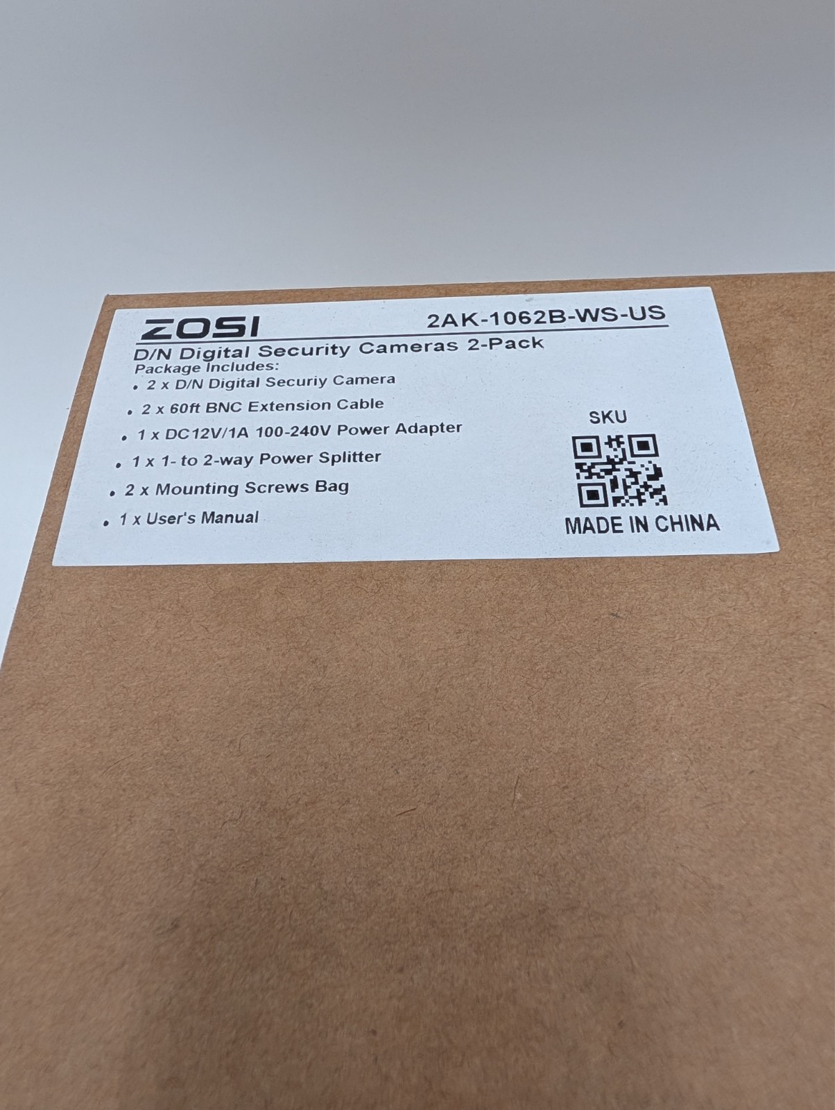 ZOSI 2PK 1080P TVI Security Camera 2MP Outdoor Day Night Vision for CCTV System