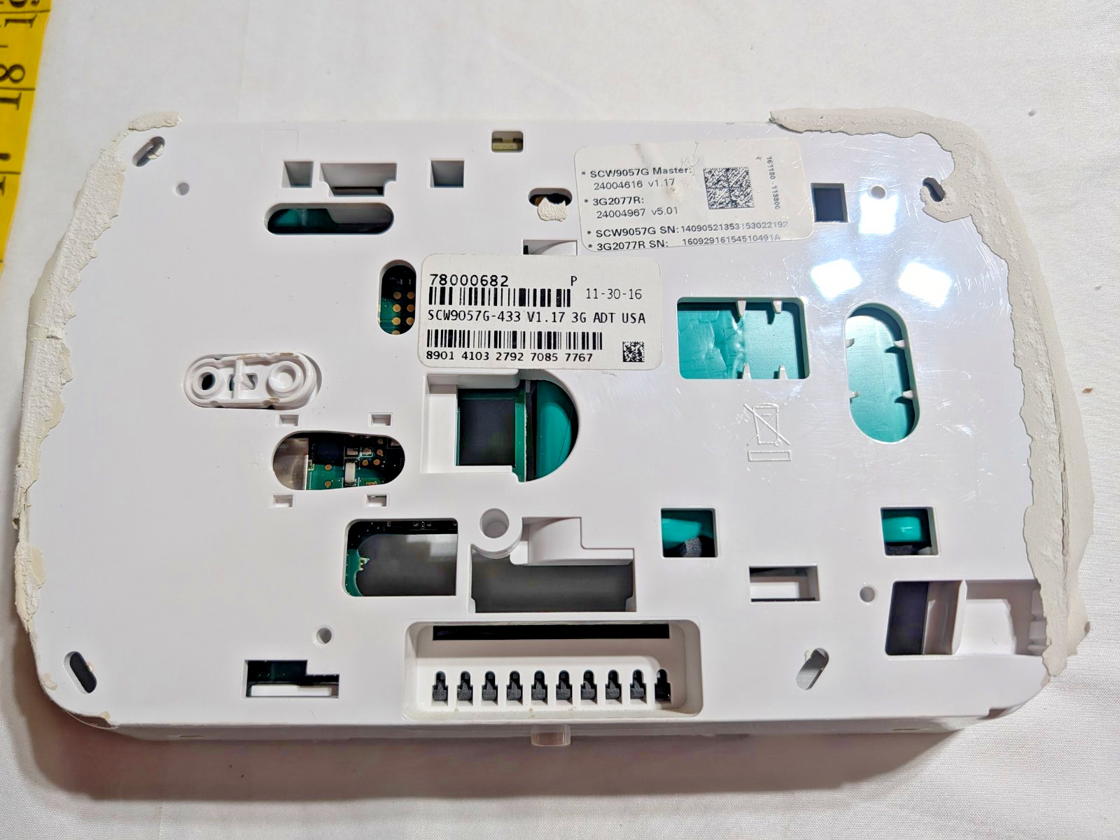 ADT TS BASE UNIT / LCD KEYPAD Broken Speaker/Alarm Powers Up