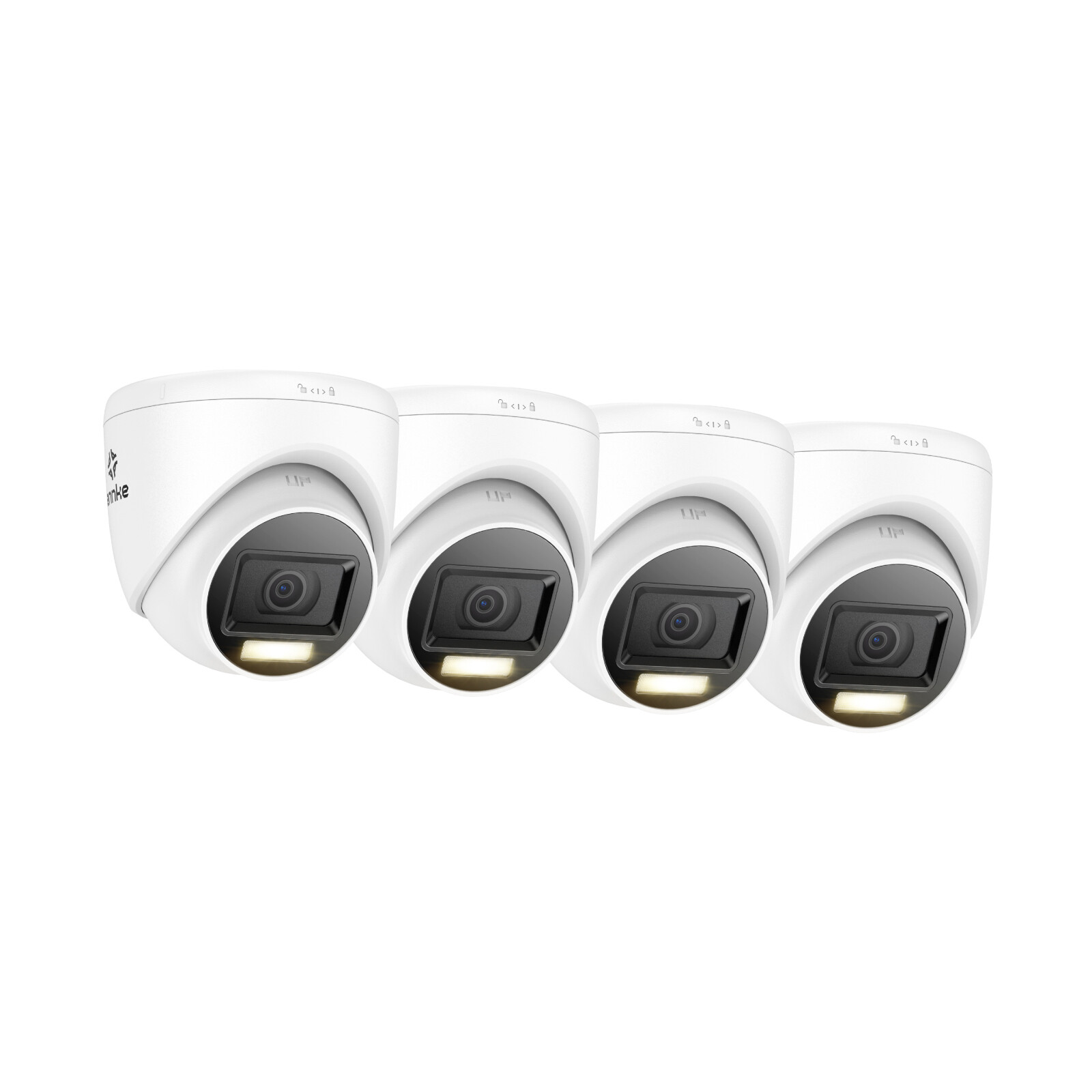 ANNKE 4pcs 4K 8MP Video CCTV Security Camera Outdoor Color Night Vision IP67 WDR