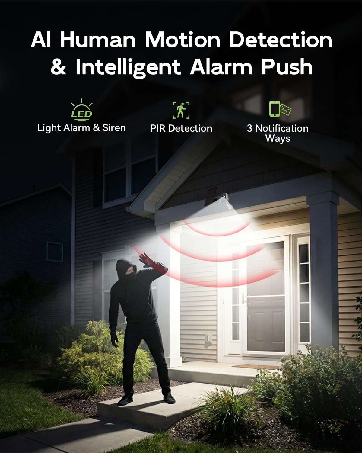TIEJUS 4-Pack 2K 5G Solar Security Cameras Wireless Outdoor for Home 4 Pack-5G
