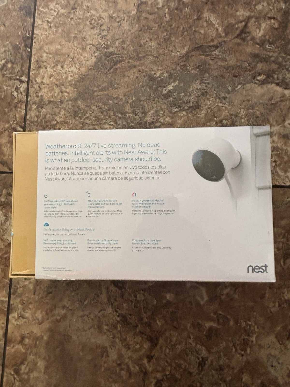Google Nest Camera NC2400ES Outdoor Security Camera – 2 Pack- Sealed