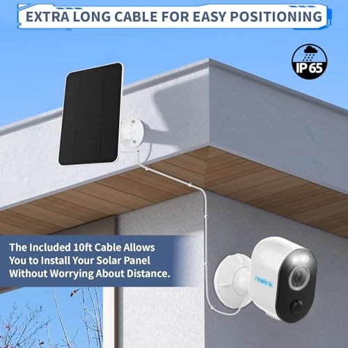 Solar Panel for Ring Camera, Outdoor Solar Charger for Security Cam |-pack 4w 2