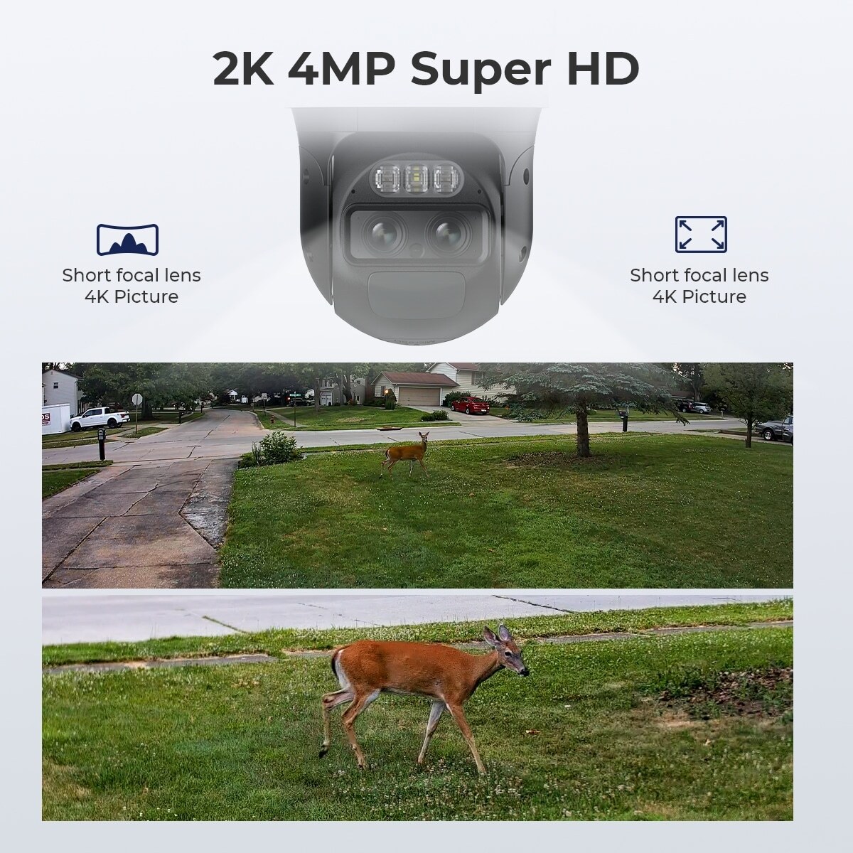 Reolink 8MP WiFi Security System 360° PTZ Home Hub Trackmix Battery with Solar