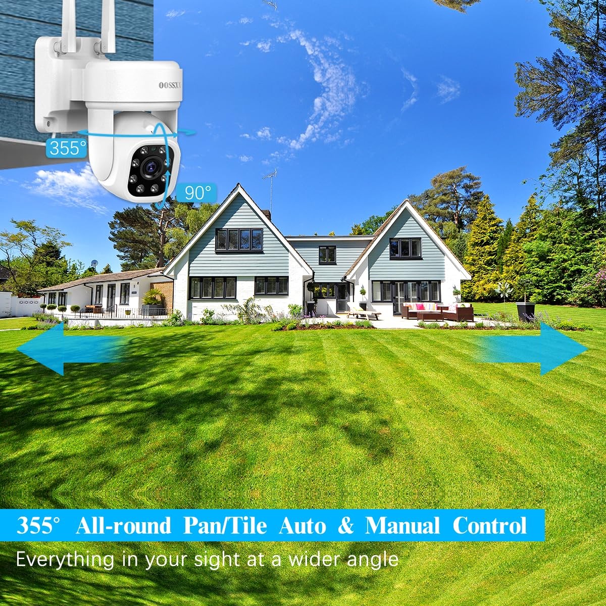 (2026 Update) 5MP PT Wireless Security Camera System with AI Human Tracking, …