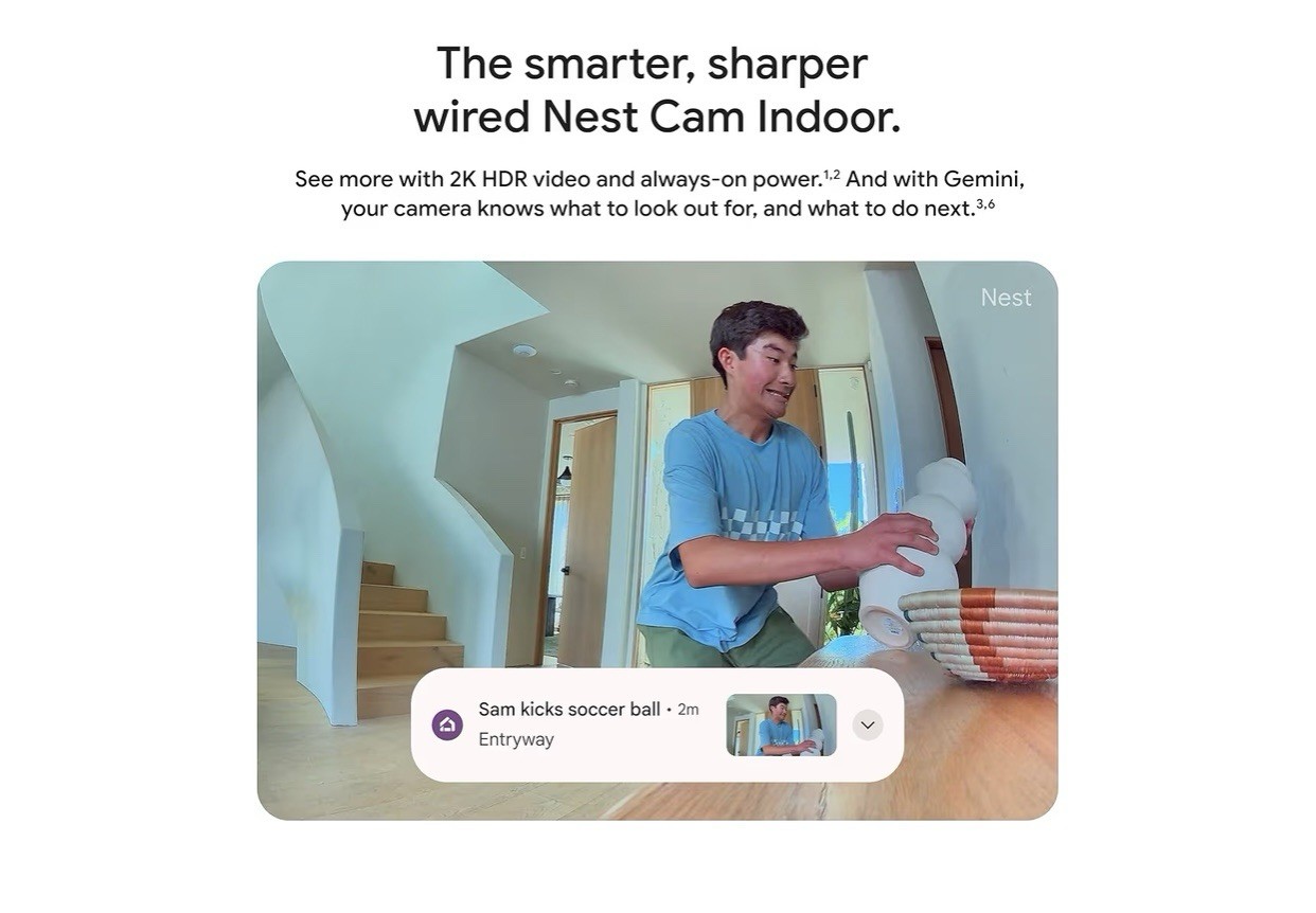 Google Nest Cam Indoor (Wired, 3rd Gen)