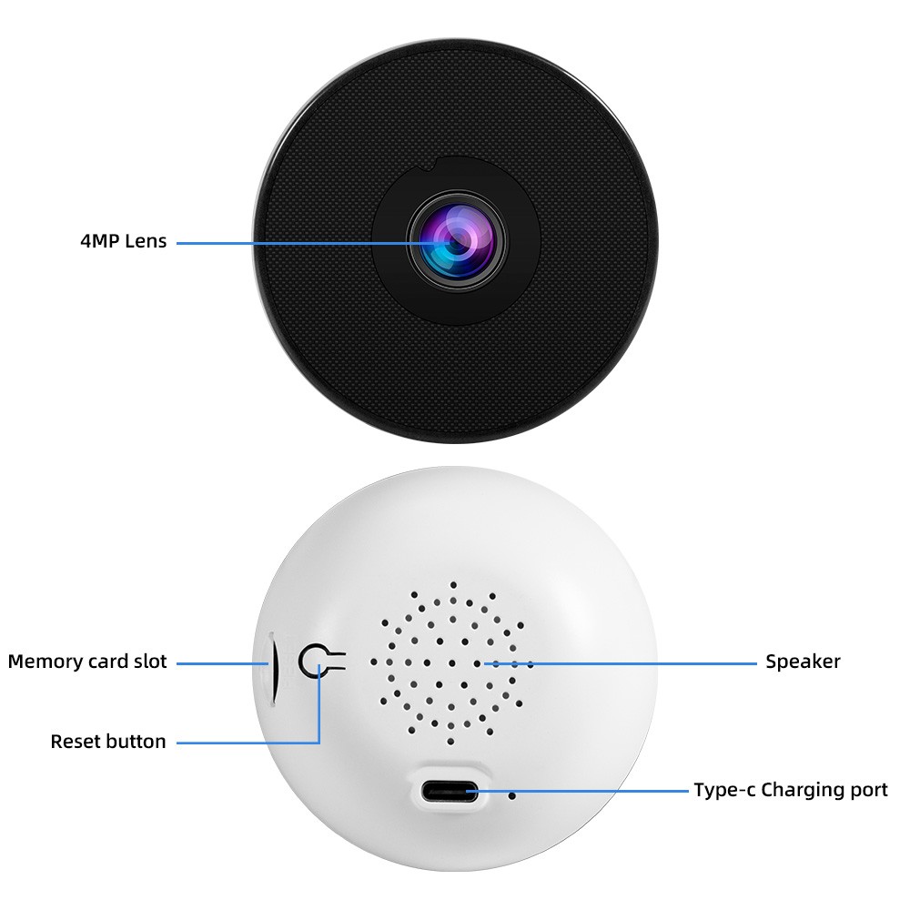 4MP WiFi Window Camera Infrared Night Vision Real Time Home Security Monitoring