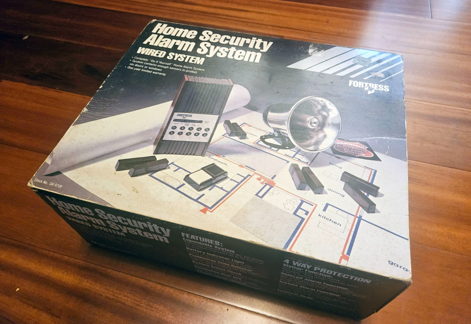 Vintage/rare Fortress Home Security Alarm System Wired DA-9700