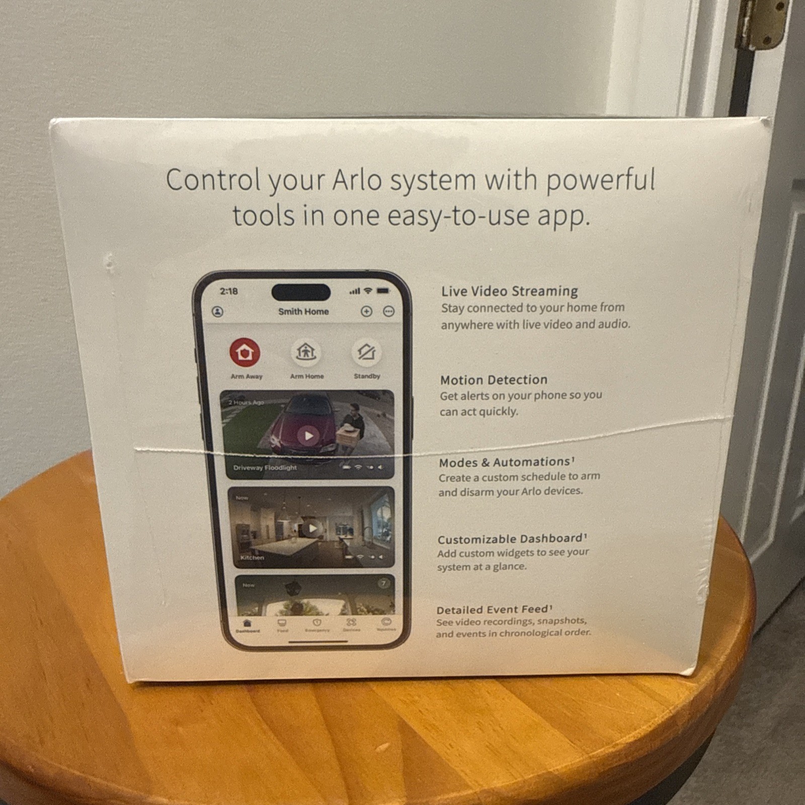 Arlo Pro 5S 2K Wireless 3 Camera Security Kit w/Dual Band WiFi 2 way Audio Black