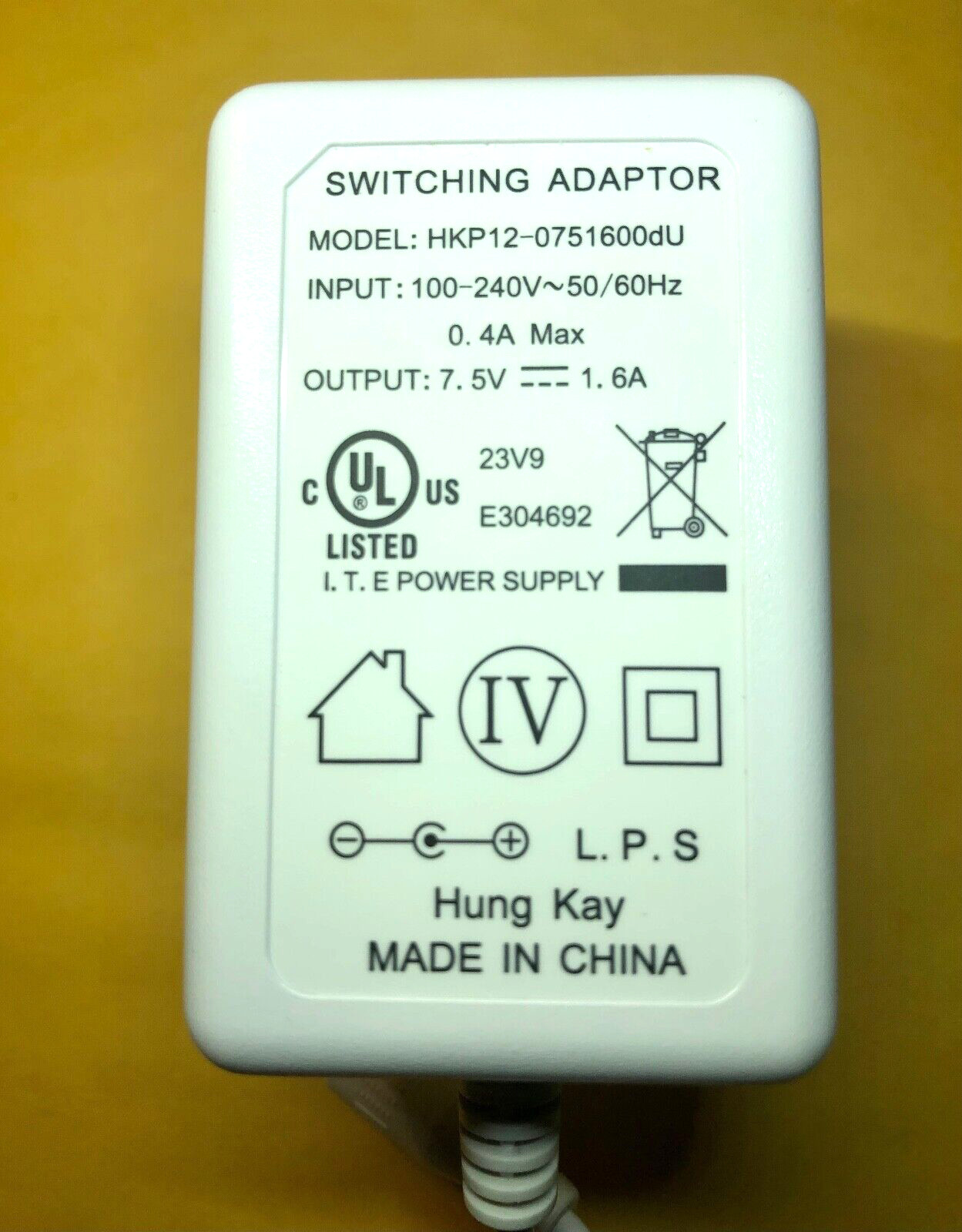 NEW Power Supply Adapter Cord for SimpliSafe Security System BS2000 Base Station