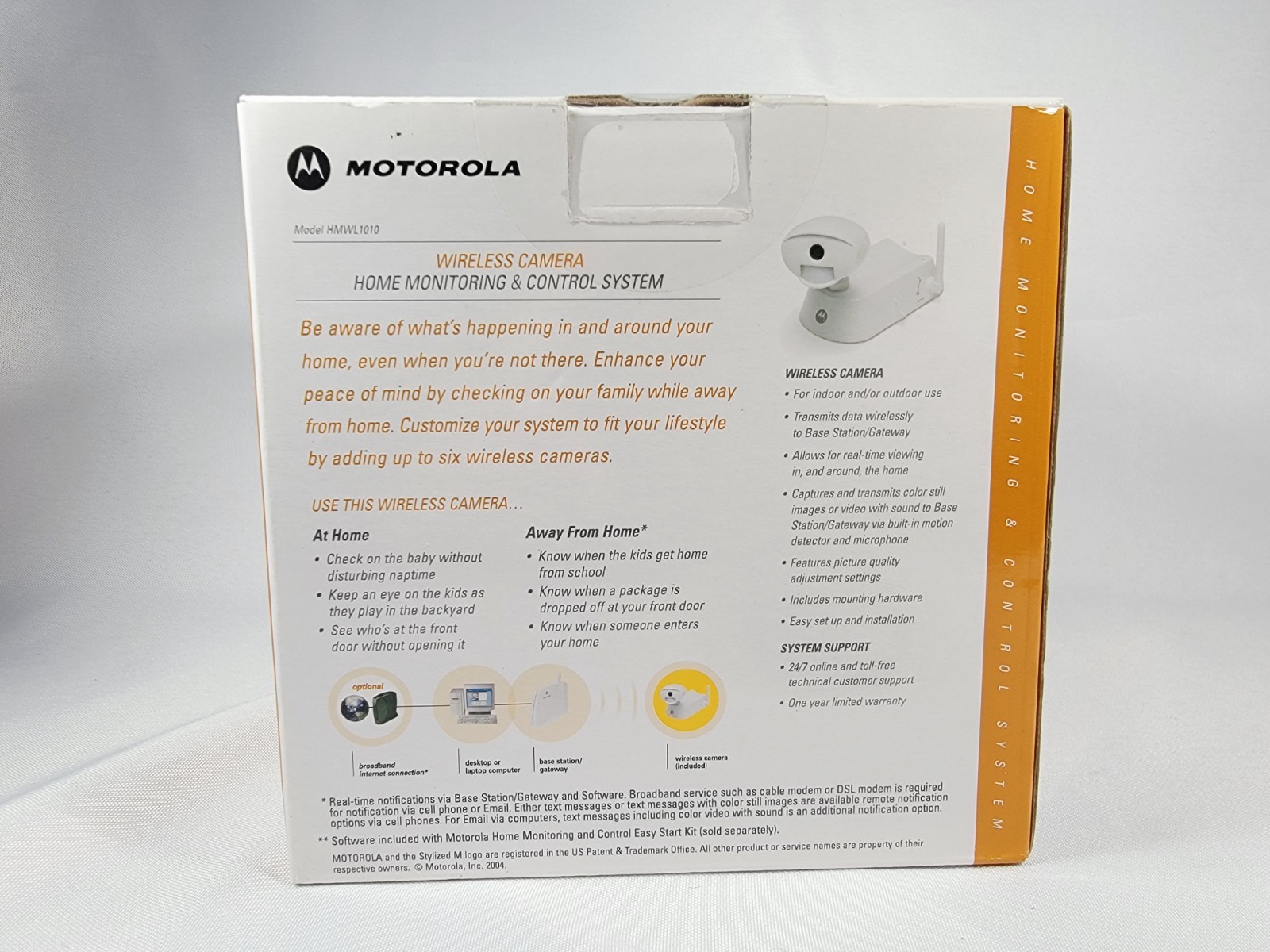 Motorola Wireless Camera Home Monitoring System HMWL1010