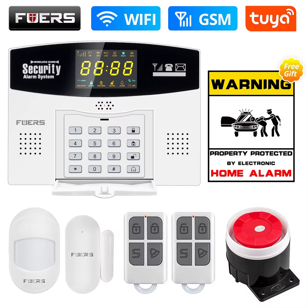 W210 Tuya Smart Alarm System Kit WIFI GSM Burglar Alarm Smart Home Alarm System