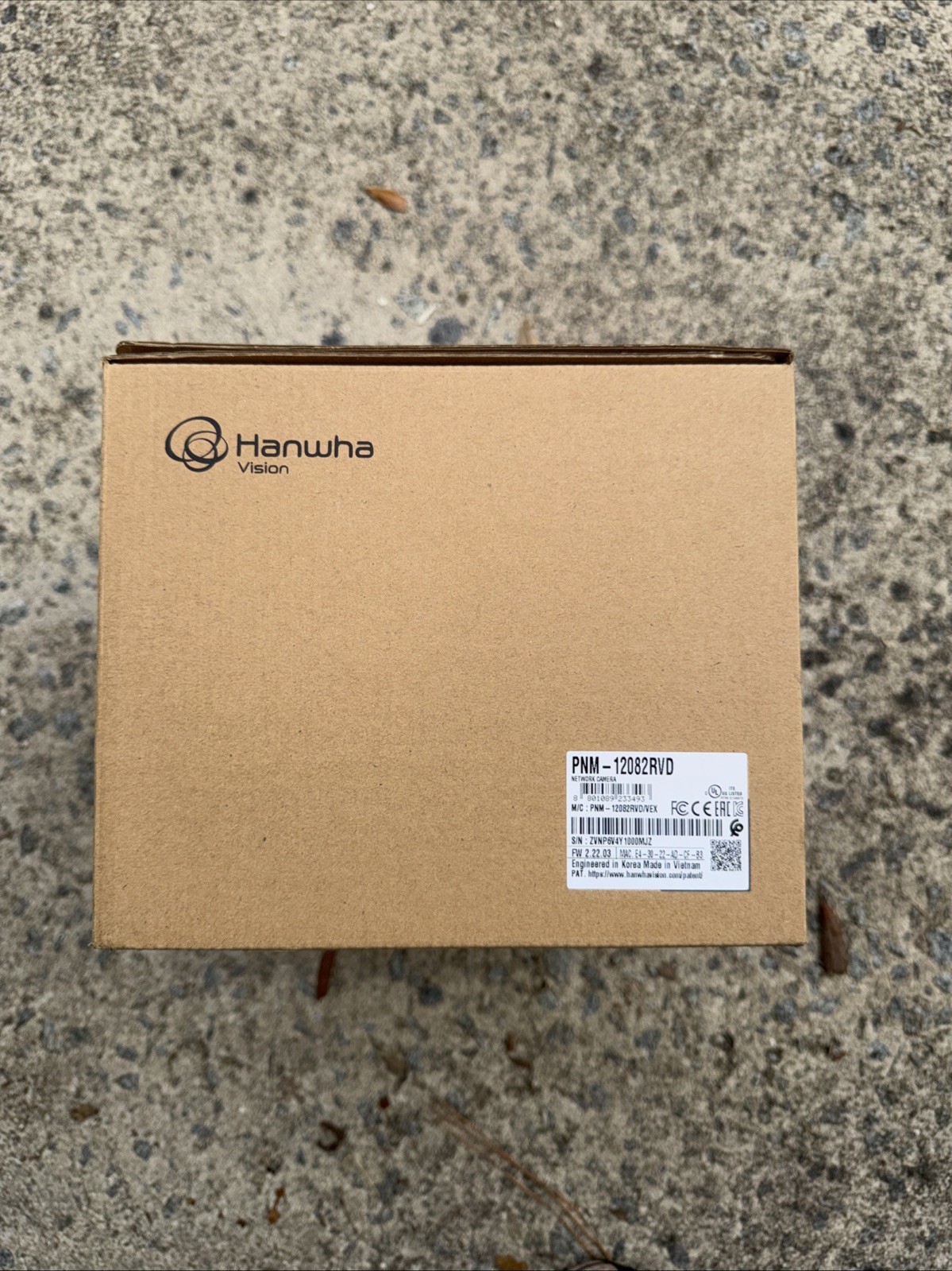 Hanwha Techwin PNM-12082RVD 6MP IP66 IP Vandal Dome SecurityCamera 3.4~6.8mmLens