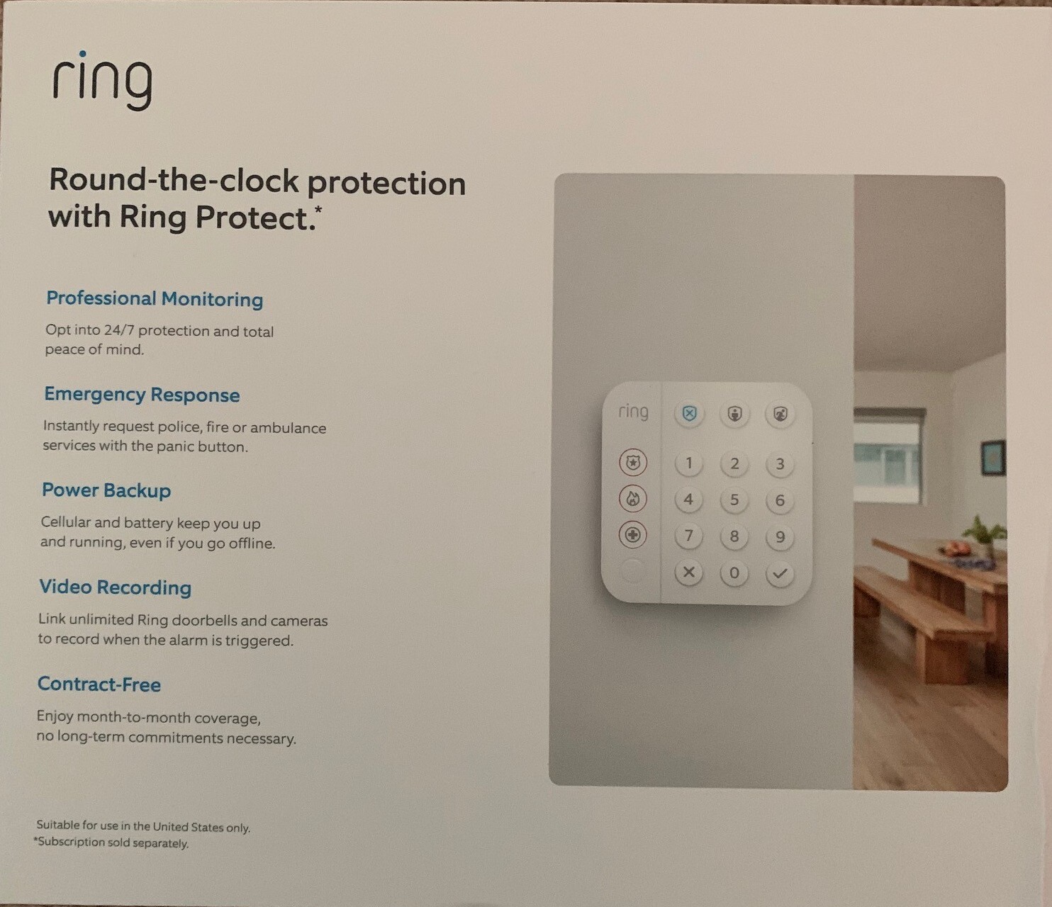 Ring Alarm 8-piece kit (2nd Gen) – home security system with optional 24/7 profe