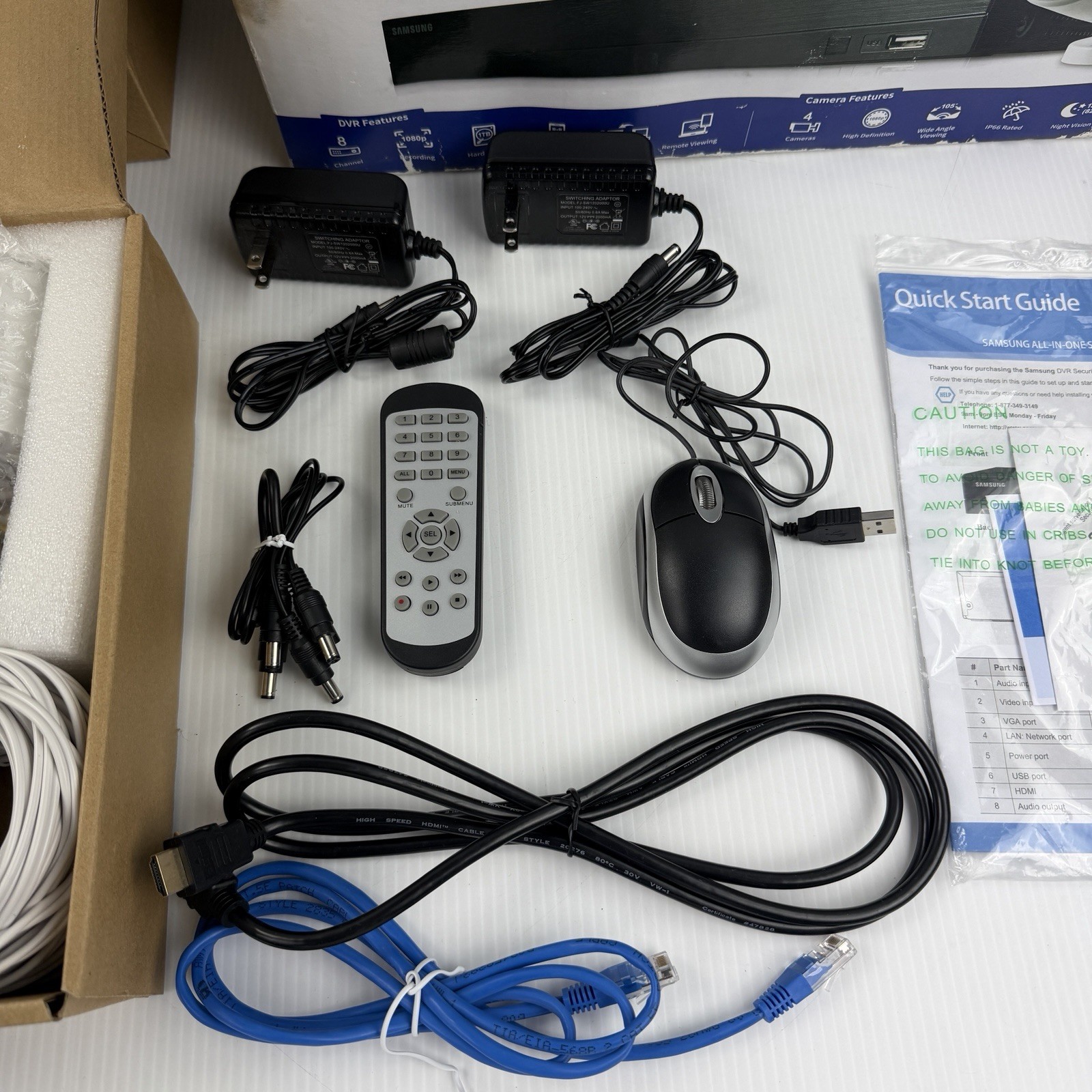 Full HD Video Security System 8 Channel DVR • 4 Camera Kit [SDH-B74041]