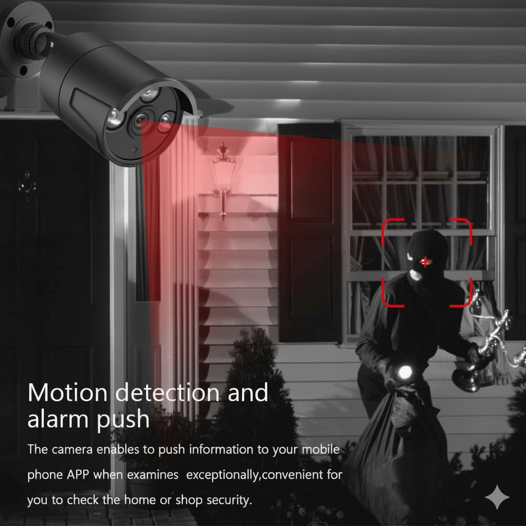 4MP 24/7 Home Outdoor CCTV HD Security Camera System Night Vision with 4CH DVR