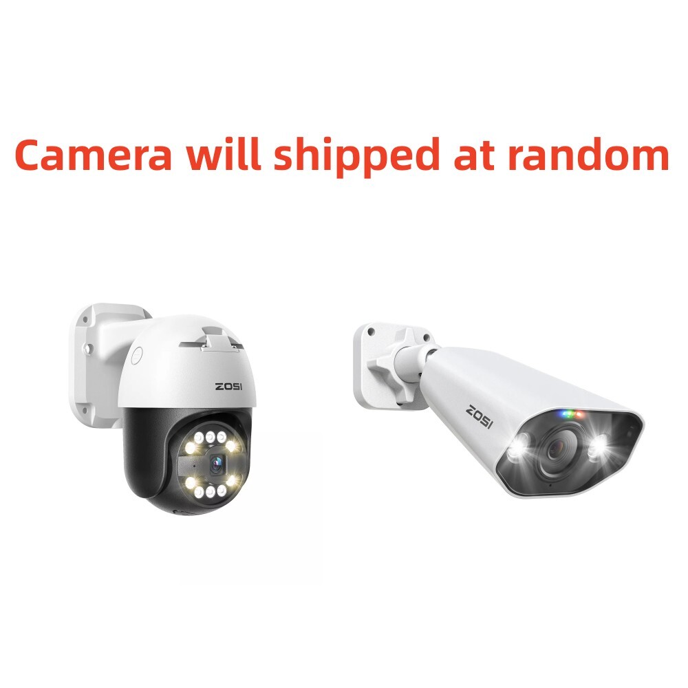 ZOSI 8CH 5MP 4K NVR Security PT Camera System IP66 AI Face Detect Two-Way Audio