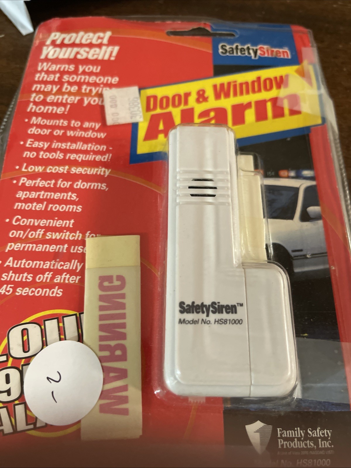 Safety Siren- Battery Door Alarm System – Window Cabinet House Security!