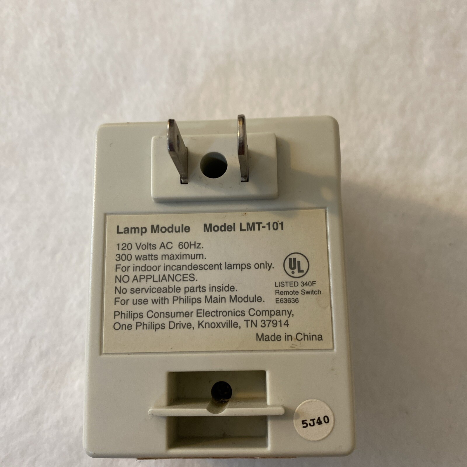 X10 Magnavox Home Security System LMT101MS Lamp Unit Module Tested & Works