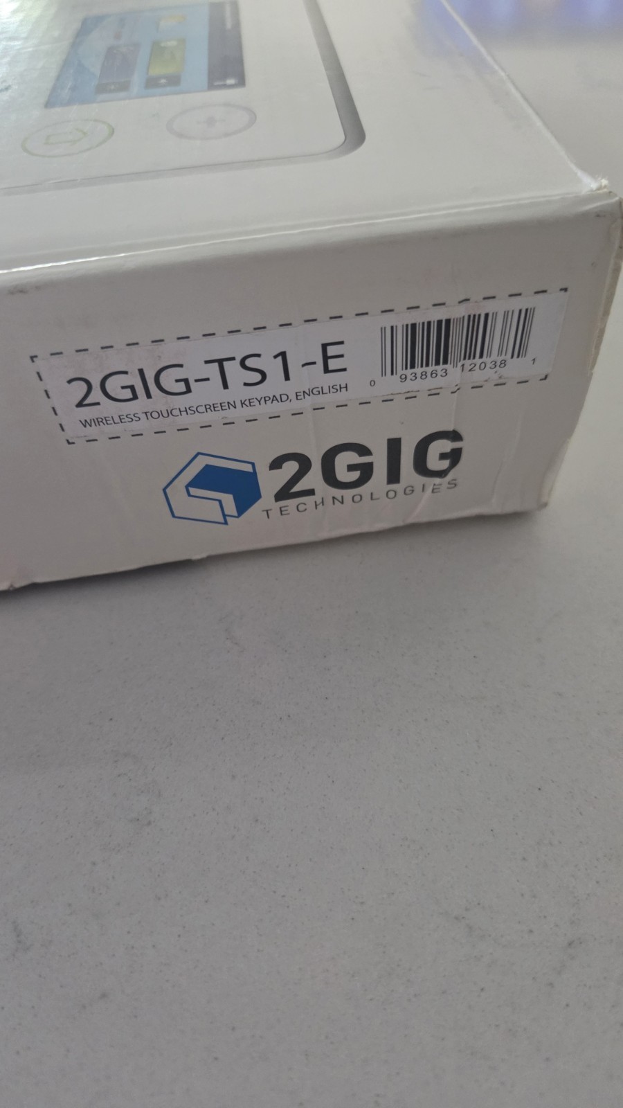 2Gig 2GIG-TS1-E Wireless Touch Screen Keypad New Open Box 2GIG-TS1