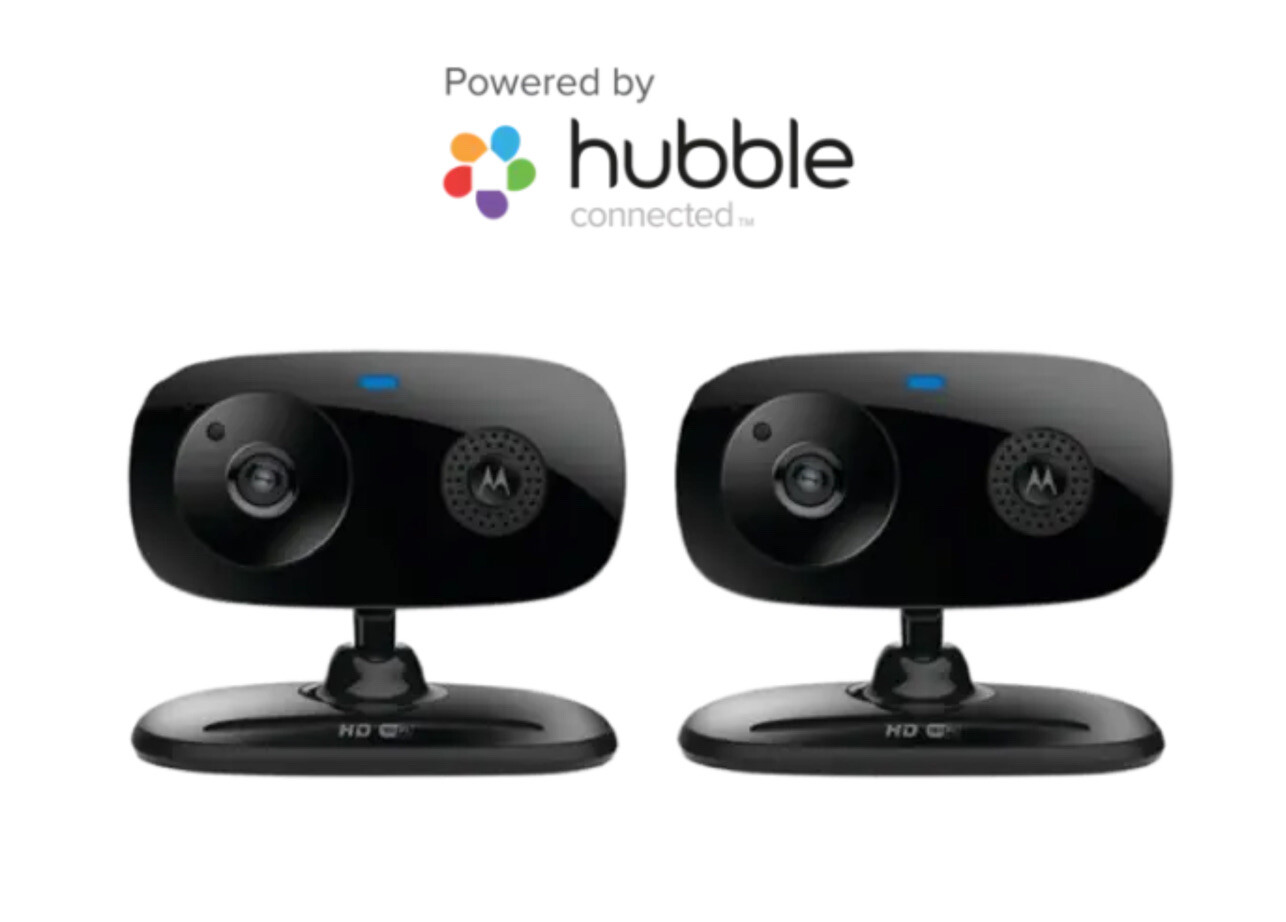 2X Motorola Focus66 Wifi HD Home Baby Monitoring Security Camera with Hubble