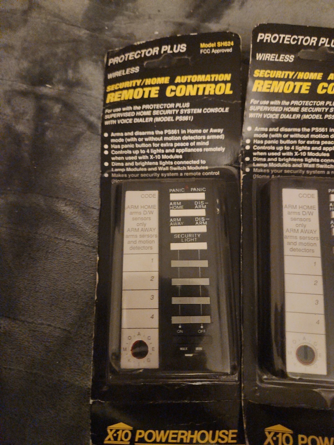 X-10 Powerhouse Remote Security System Alarm SH624 Universal Remote Control