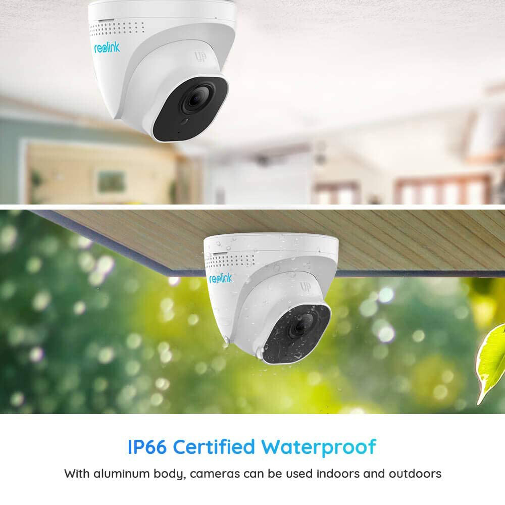 Reolink 4K 8MP 8 Channel 2TB NVR Outdoor PoE Security Camera System RLK8-800D4
