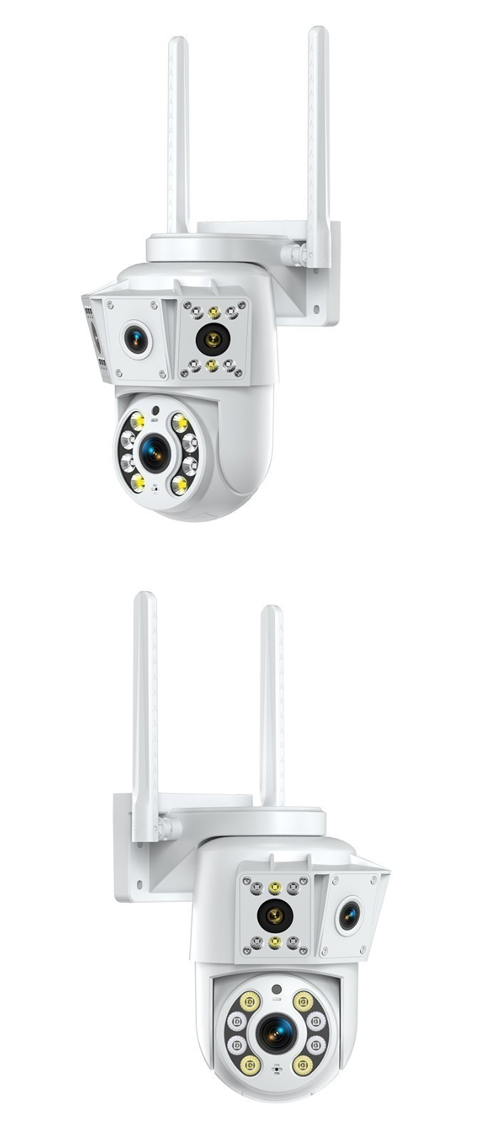 1080P 2MP Wireless WIfi Camera Multi Lens Surveillance Camera Two Way Intercom