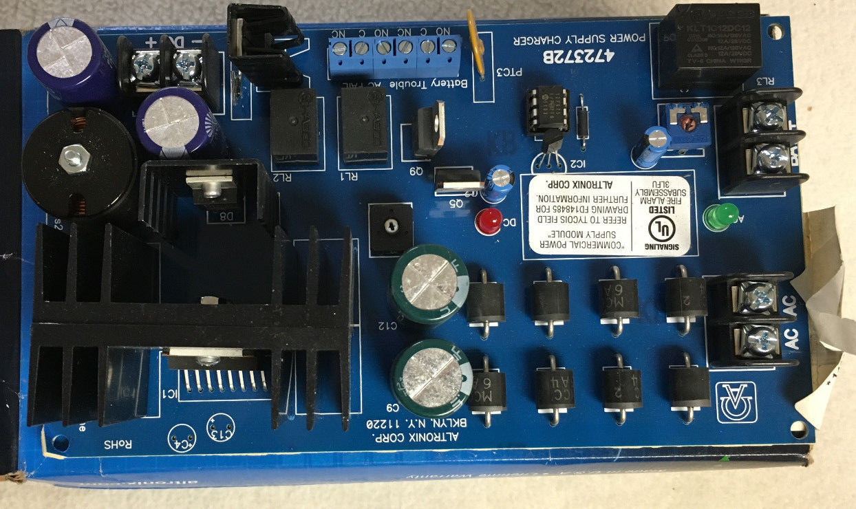 NEW Altronix SCN472372B Power Supply Charger (Tyco 472372B) FOCUS 200-B Alarm