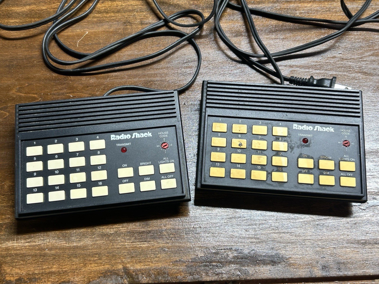2 Vintage Radio Shack Plug`n Power Remote Control Command Center 61-2690