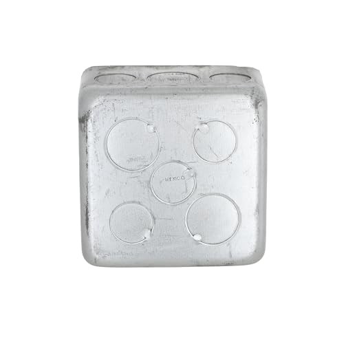 Hubbell-Raco 239 4 in. Square Plenum Box, Eleven 1/2 and 2-1/8 Deep, Gray