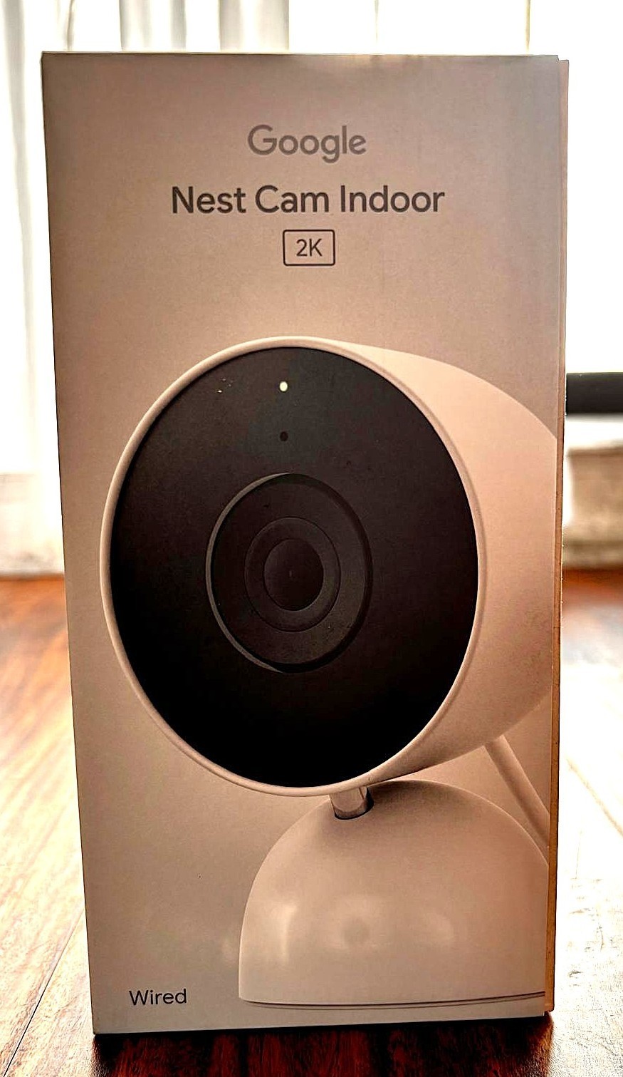 Google Nest Cam Indoor (3rd Gen, 2025) Wired Security Camera 2K HDR with Gemeni