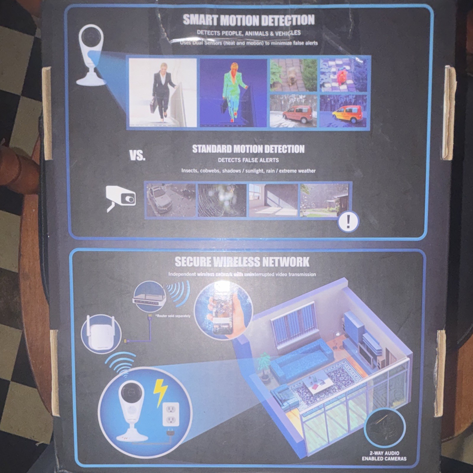 Night Owl Wireless 1080p Indoor Security System 2 Cameras Night Vision SD