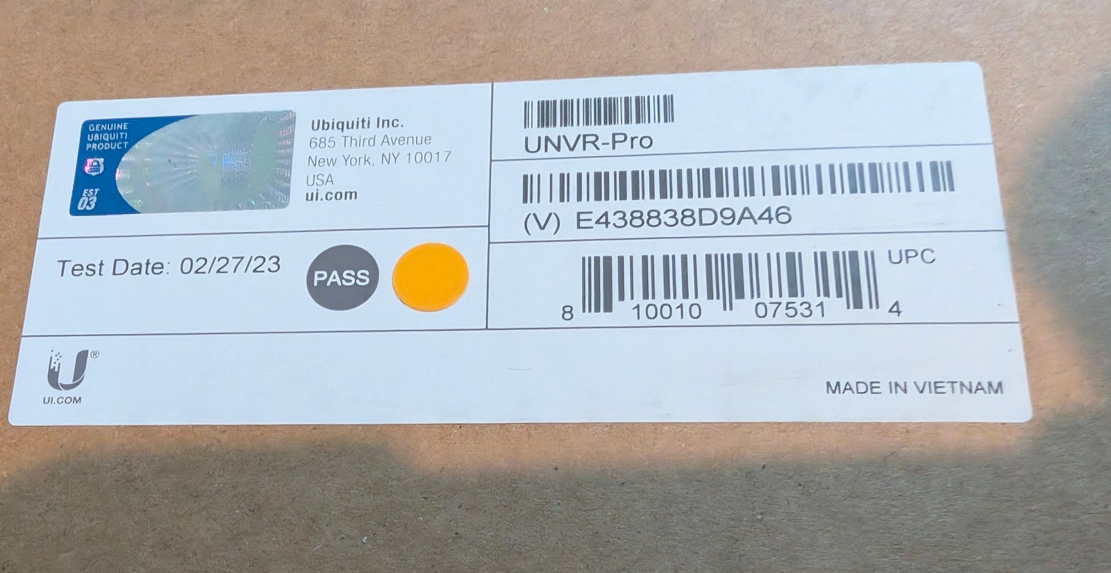 Ubiquiti Networks – UniFi UNVR-Pro Video Recorder
