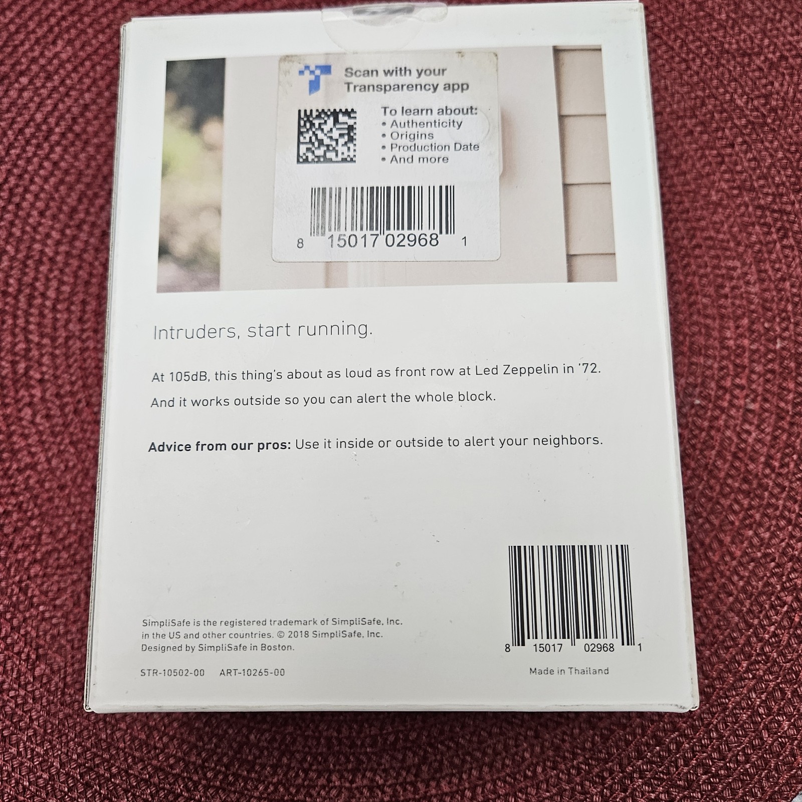 SimpliSafe Siren 105dB – For Home Security System – Brand New Sealed
