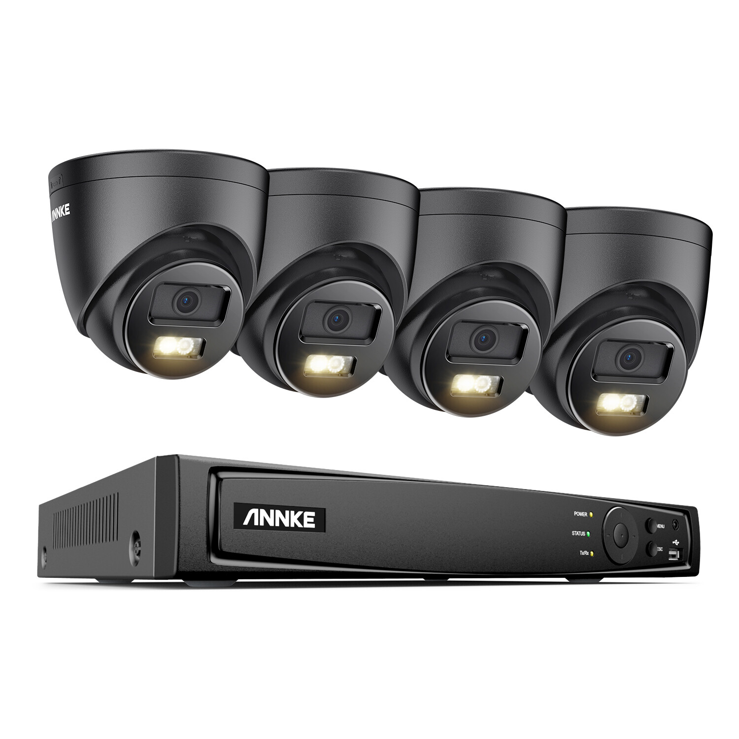 ANNKE 8CH 16CH 12MP NVR 5MP AI Color POE Security Camera System Audio Recording