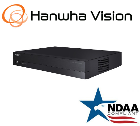 Hanwha Techwin ARN-810S Wisenet A Series 8CH PoE NVR IP Security Recorder HDD